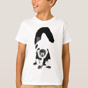 T-shirt B est pour Black and White Ruff Lemur