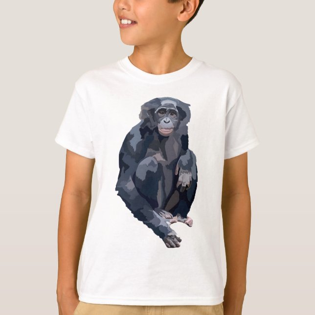 T-shirt B est pour Bonobo (Devant)