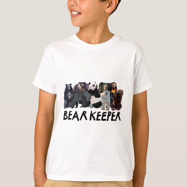 T-shirt B est pour le gardien d'ours (Devant)