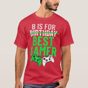 T-shirt B Est Pour Le Meilleur Joueur Funny Garçons Annive