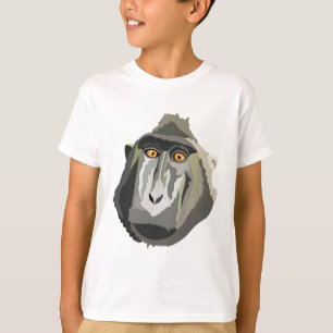 T-shirt B est pour Macaque à crête noire