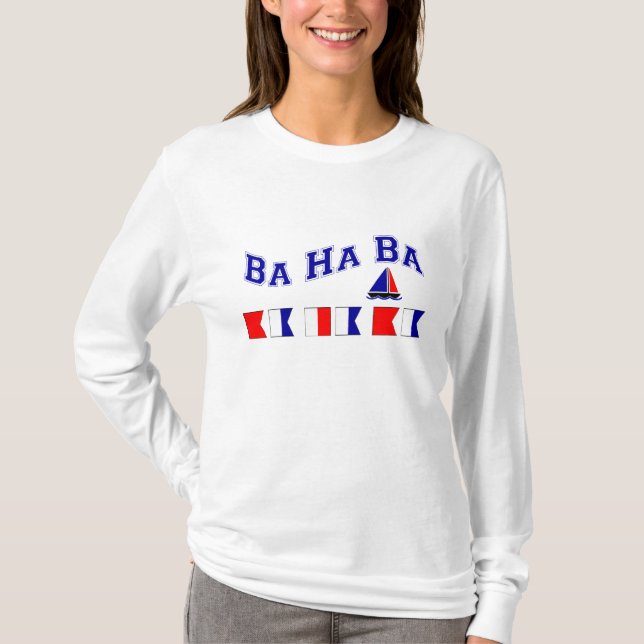T-shirt Ba d'ha de Ba, avec les drapeaux maritimes (Devant)