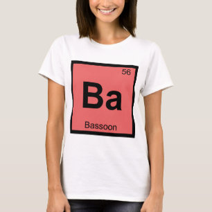 T-shirt Ba - Musique de basson Symbole du tableau périodiq