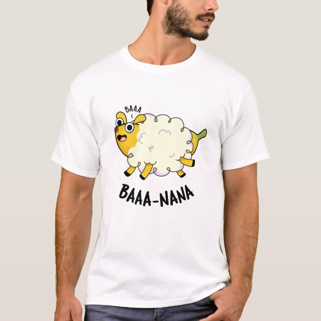 T-shirt Baa-nana Funny Banana Pun (Devant)