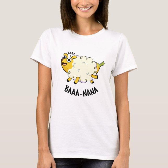 T-shirt Baa-nana Funny Banana Pun (Devant)