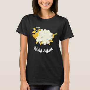 T-shirt Baa-nana Funny Banana Puns Dark BG