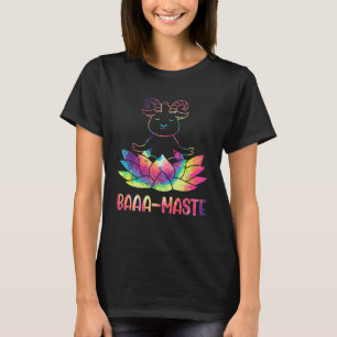 T-shirt Baaa-Maste Troupeau De Bétail Yoga Méditer Ferme A