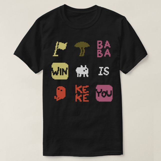 T-shirt Baba is You Grid Design Classic T Shirt (Design devant)