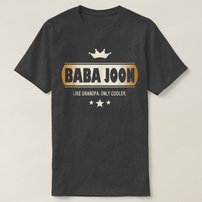 T-shirt Baba Joon Like Grandpa Only Cooler Tee in Persian  (Design devant)