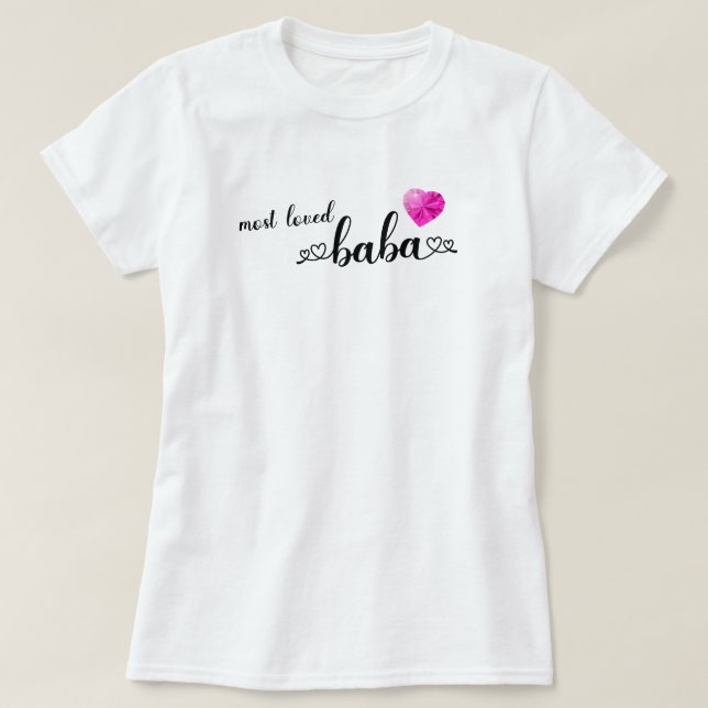 T-shirt Baba le plus aimé (Design devant)