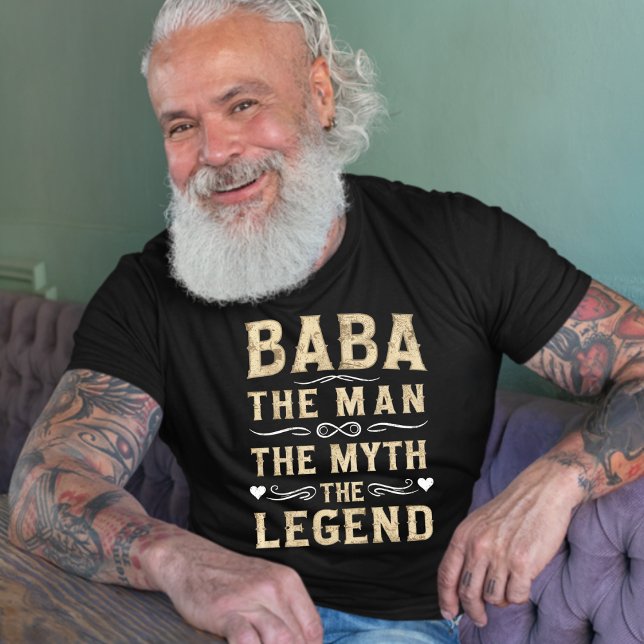 T-shirt BABA | L'Homme Le Mythe La Légende Fête des Pères (Baba The Man The Myth The Legend Dark T-shirt)