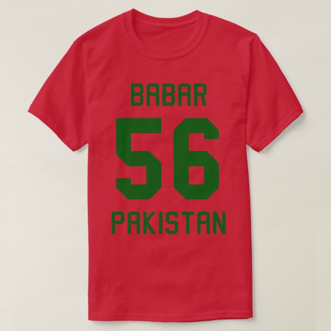 T-shirt Babar Azam 56 Pakistan Cricket Jersey 5 (Design devant)