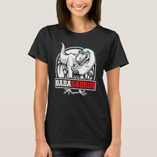 T-shirt Babasaurus Rex Dinosaur Retro Baba Saurus Famille