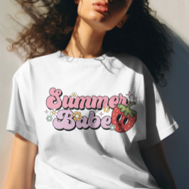 T-shirt Babe d'été, Chemises de plage, Vacances d'été