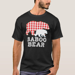 T-shirt Baboo Plaid Grande Ours Papa Papy Fier