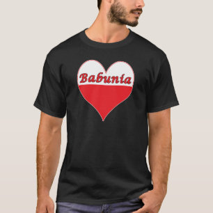 T-shirt Babunia Coeur polonais