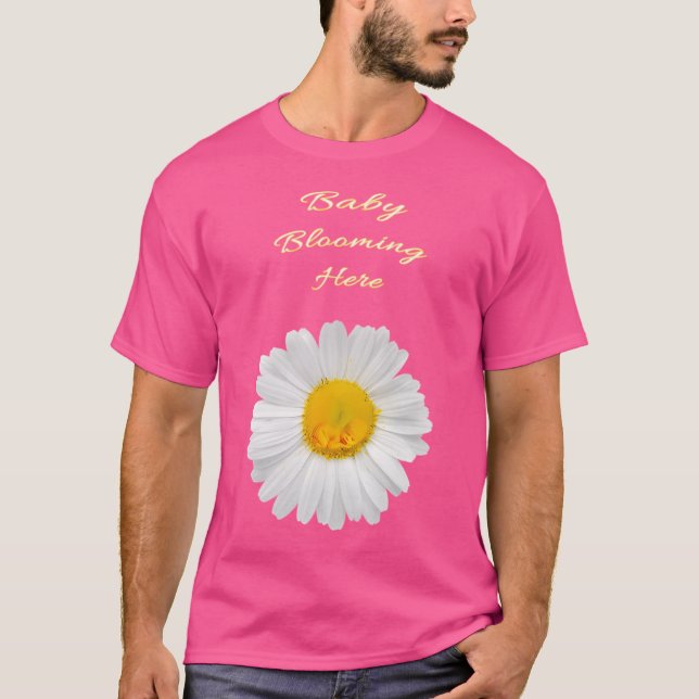 T-shirt Baby Blooming Here - Belle maman À Être (Devant)