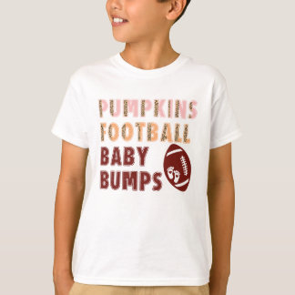 T-shirt baby-bosses de football citrouille