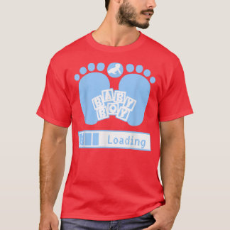 T-shirt Baby Boy Chargement, Grossesse Geek, Révélation de