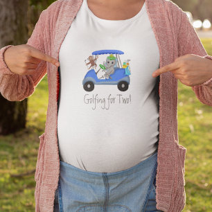 T-shirt Baby Boy Elephant & Monkey Golfing Pour Deux