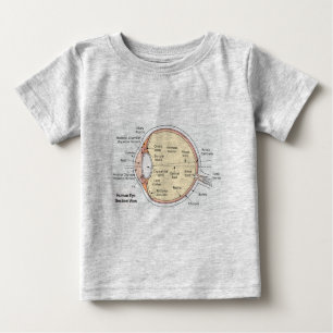 T - Shirt Baby Boy Human Eye Ball Anatomisches Dia