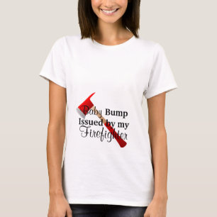T-shirt Baby Bump Issued By My Firefighter Maternity Shirt