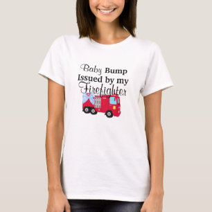 T-shirt Baby Bump Issued By My Firefighter Maternity Shirt