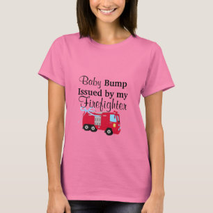 T-shirt Baby Bump Issued By My Firefighter Maternity Shirt