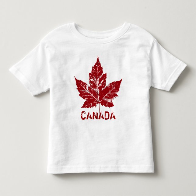 T-shirt Baby Canada Rétro Toddler Souvenir Chemise (Devant)