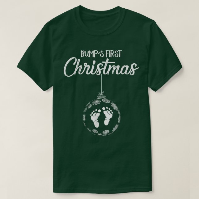 T-shirt Baby Feet Ornaments Funny Epecting Parents First C (Design devant)