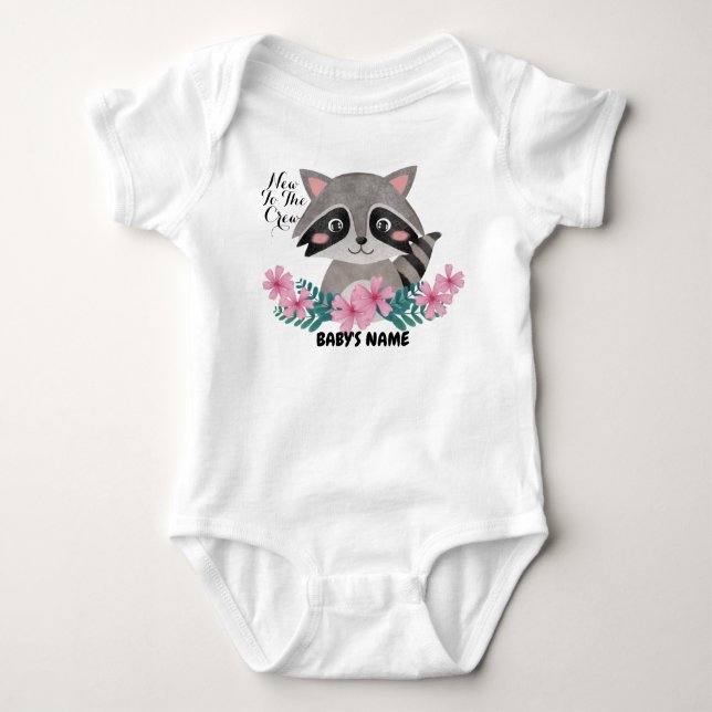 T - Shirt-Baby für Baby neu in der Crew Baby Strampler (Vorderseite)