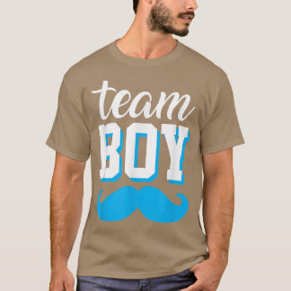 T-shirt Baby Gender Reveal Faire-part Party Team Boy Men
