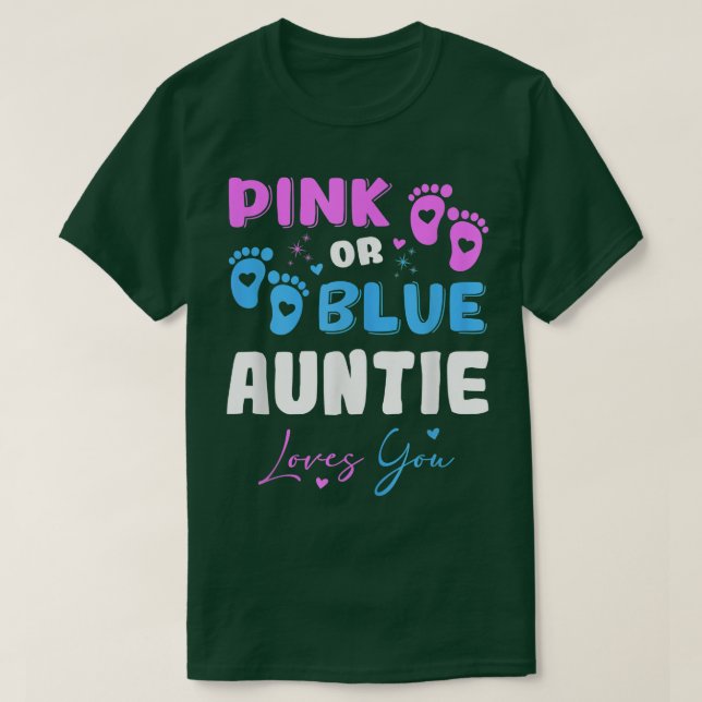 T-shirt Baby Genre Reveal tante (Design devant)