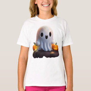 T-shirt Baby Ghost Déplaisant mignon caractère Halloween
