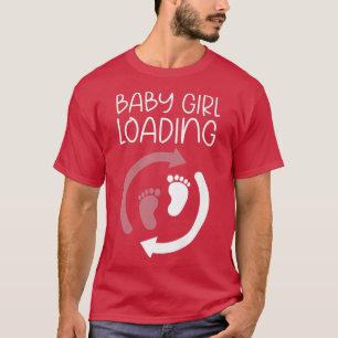 T-shirt Baby Girl Chargement amusant Tee Pregnancy Faire-p