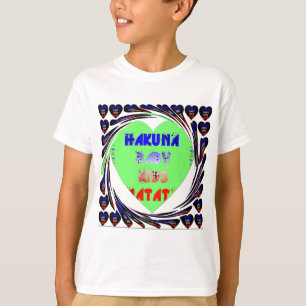 T-shirt Baby Luminous Hearts Hakuna Matata Baby Design