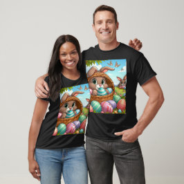 T-shirt Baby shower amusant lapins