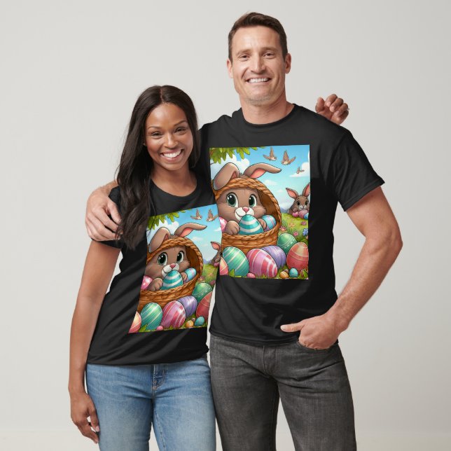 T-shirt Baby shower amusant lapins (Unisexe)