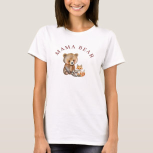 T-shirt Baby shower animal blanc neutre mignon