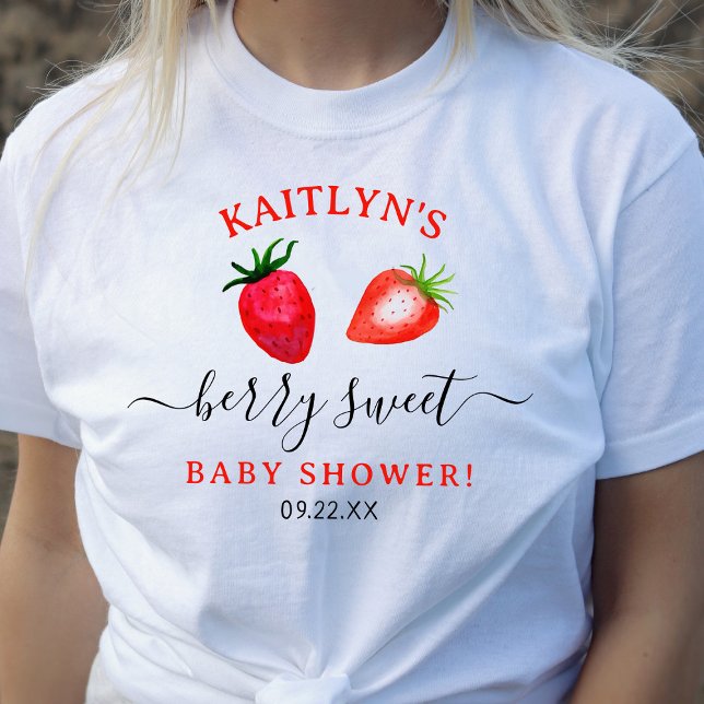 T-shirt Baby shower Berry Sweet Strawberry (Créateur téléchargé)