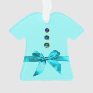 T-shirt BABY SHOWER bleu ruban