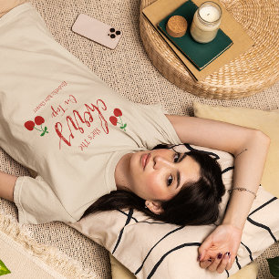 T-shirt Baby shower cerises