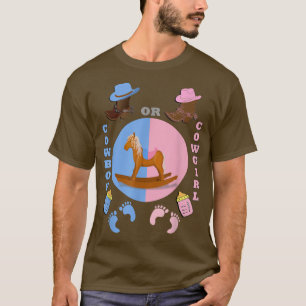 T-shirt Baby shower Cowboy ou Cowgirl Genre