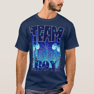 T-shirt Baby shower Faire-part Genre Reveval Party - Coupe