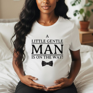 T-shirt Baby Shower Garçon Petit Gentilhomme en Route Nœud