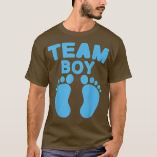 T-shirt Baby shower Team Boy Baby Party Empreintes Genre