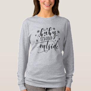 T-shirt Baby Son Froid Dehors Femme Manches longues T Chem