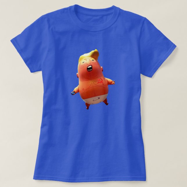 T-shirt Baby Trump avec tatouage russe (Design devant)