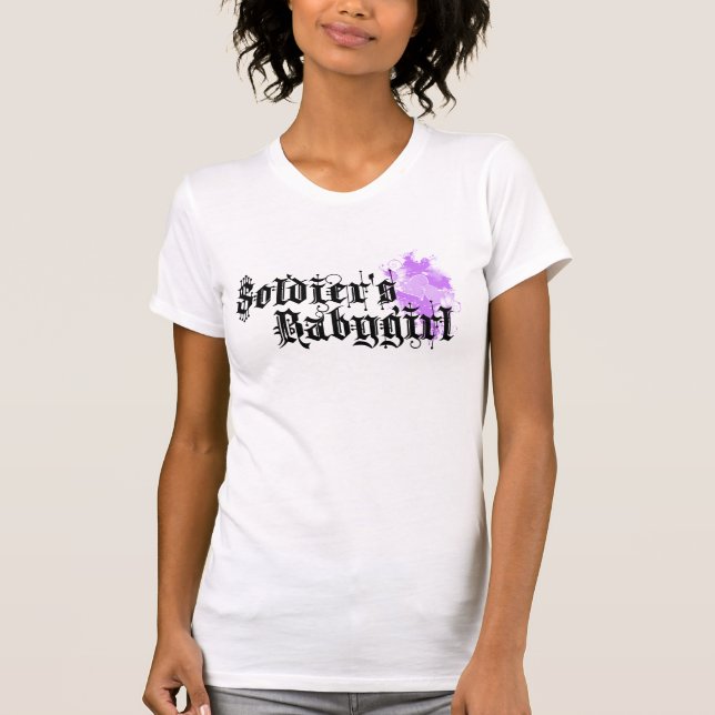 T-shirt babygirl de soldats (Devant)