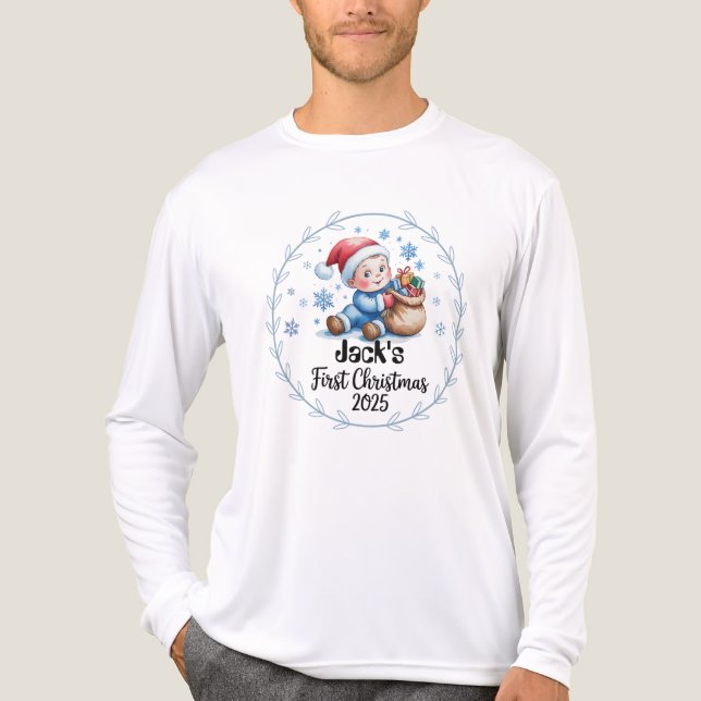 T - Shirt-Baby's First Christmas T - Shirt (Vorderseite)